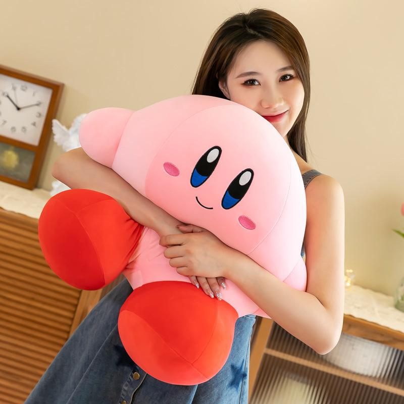 50cm Anime Star Kirby Figure Toys Soft Animal Doll Pink Doll Sleeping Pillow Room Ornament Decoration Toys Gift