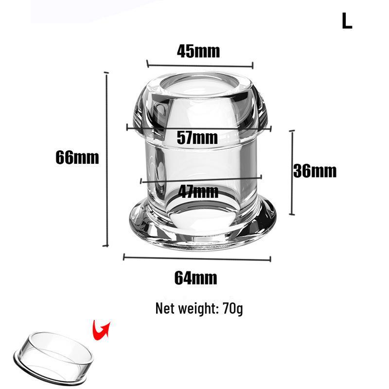 Clear Hollow Anal Dilator for Men and Women - Anus Enema Flushing Toy