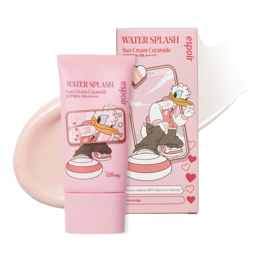 

Espoir Disney Collection Water Splash Sun Cream 60ml SPF50+ PA++++ Hydrating Non-Greasy Sunscreen for Face and Body