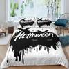 Halloween Flying Vampire Bedding Set Bats Duvet Cover Single Double King Polyester Quilt Cover