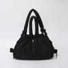 Ielgy Large-Capacity Solid Color Cotton-padded Clothes Bag All-Match Cross-Body Shoulder Bag