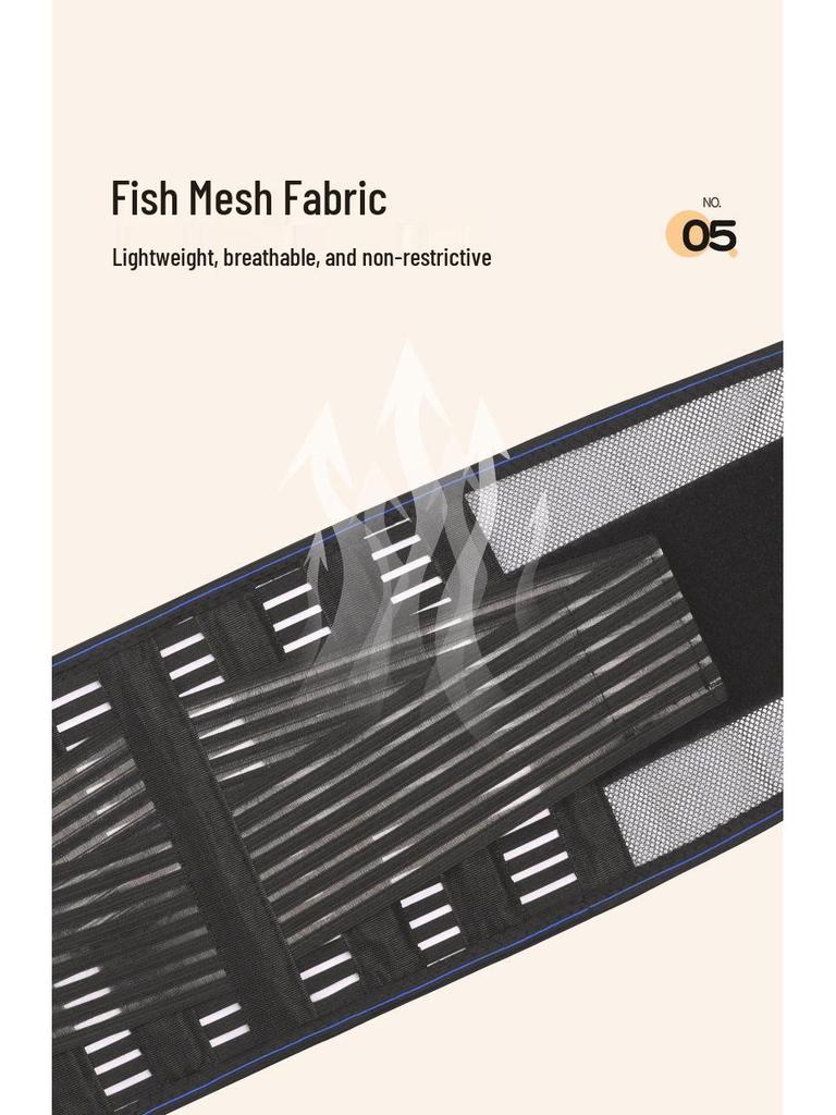 Lumbar Support Belt with Steel Plate for Disc Protrusion – Slim, Breathable Design for Men and Women