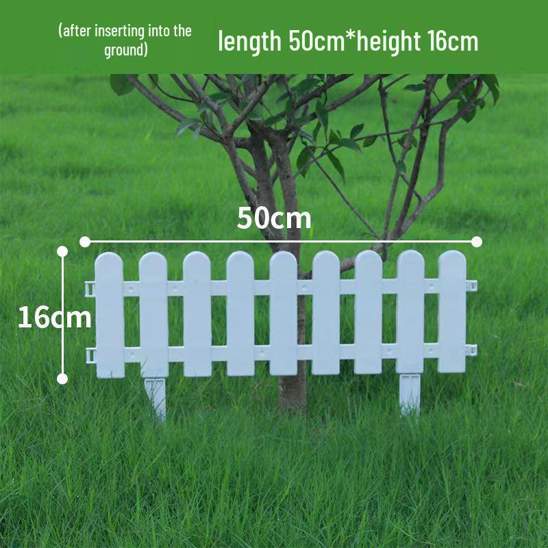 White PVC Fence: Indoor/Outdoor Garden Barrier and Decorative Guardrail