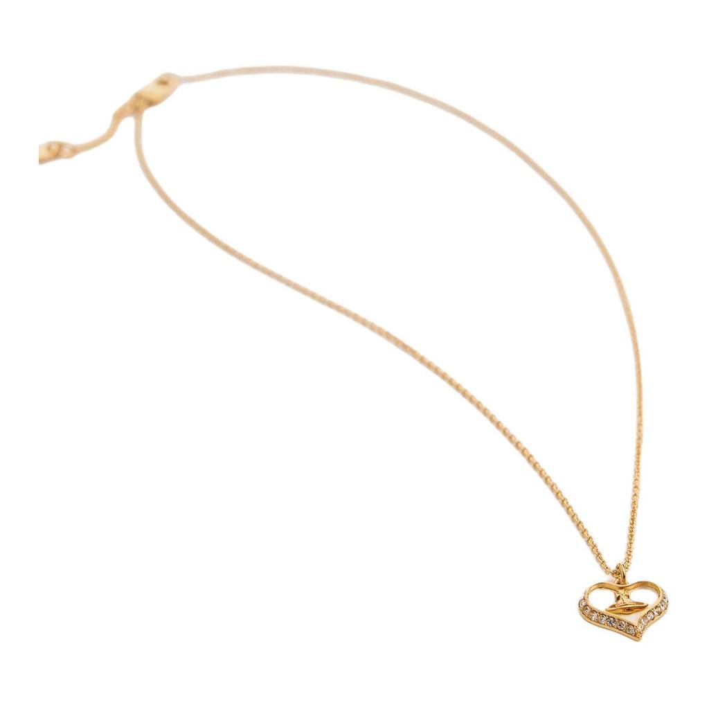 VIVIENNE WESTWOOD Asymmetrical Heart Elegant Fashion Brass Necklace Women Necklace 6302010302R178R178