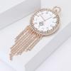 Creative Alloy Enamel Tassel Clock Brooch Fashion Personality Men'S And Women'S Sweater Cardigan Corsage Ornament Pin