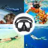 Professional Free Diving Anti Fog Large View Low Volume Dive Mask Goggles for Adults Men Women(black )