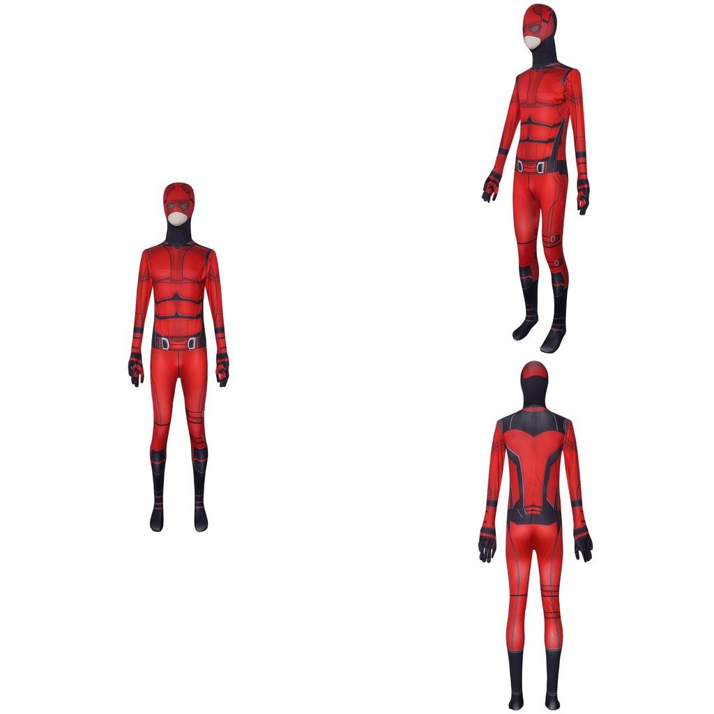 Costume Cosplay Daredevil Battle Suit Jumpsuit Halloween Movie Cosplay Costume