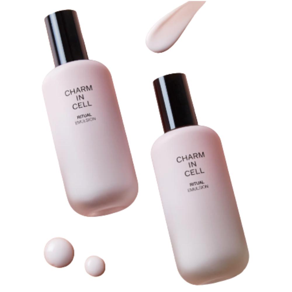Charmzone Charm in Cell Ritual Emulsion 110ml x 2pcs | Antioxidant & Anti-Aging Moisturizer for Skin Elasticity