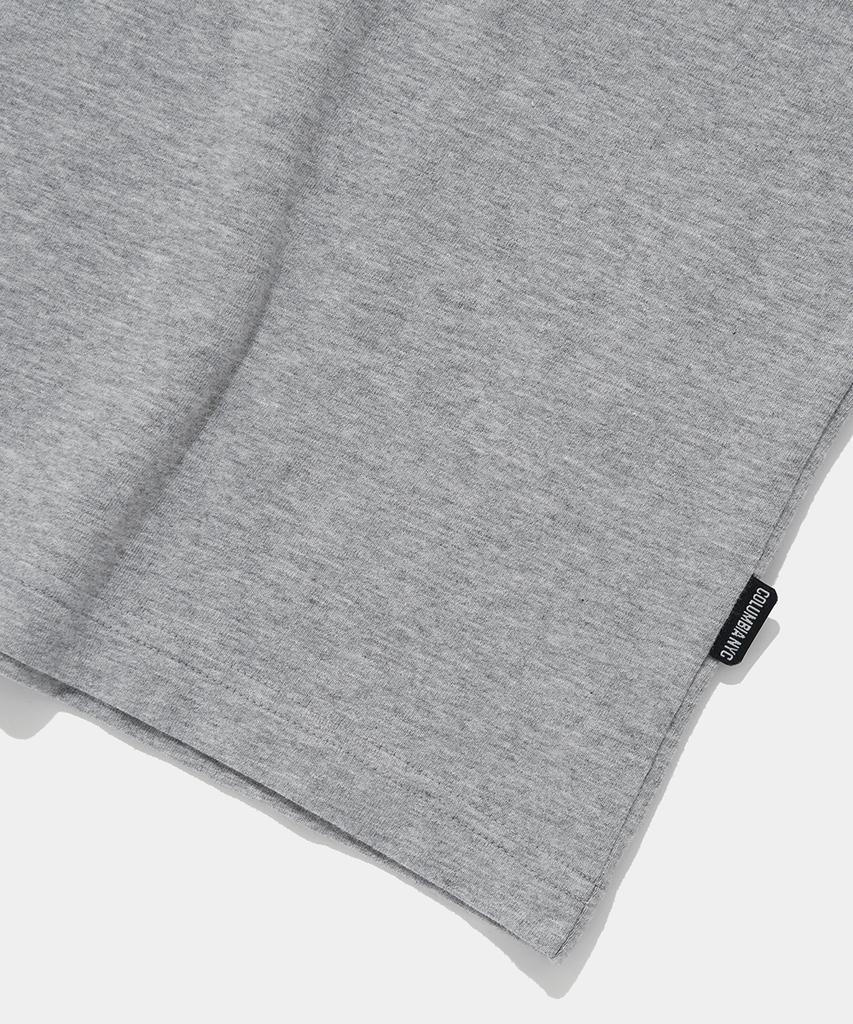 COLUMBIA UNIVERSITY Cny Boxlogo S/S T-Shirts_Melange Gray