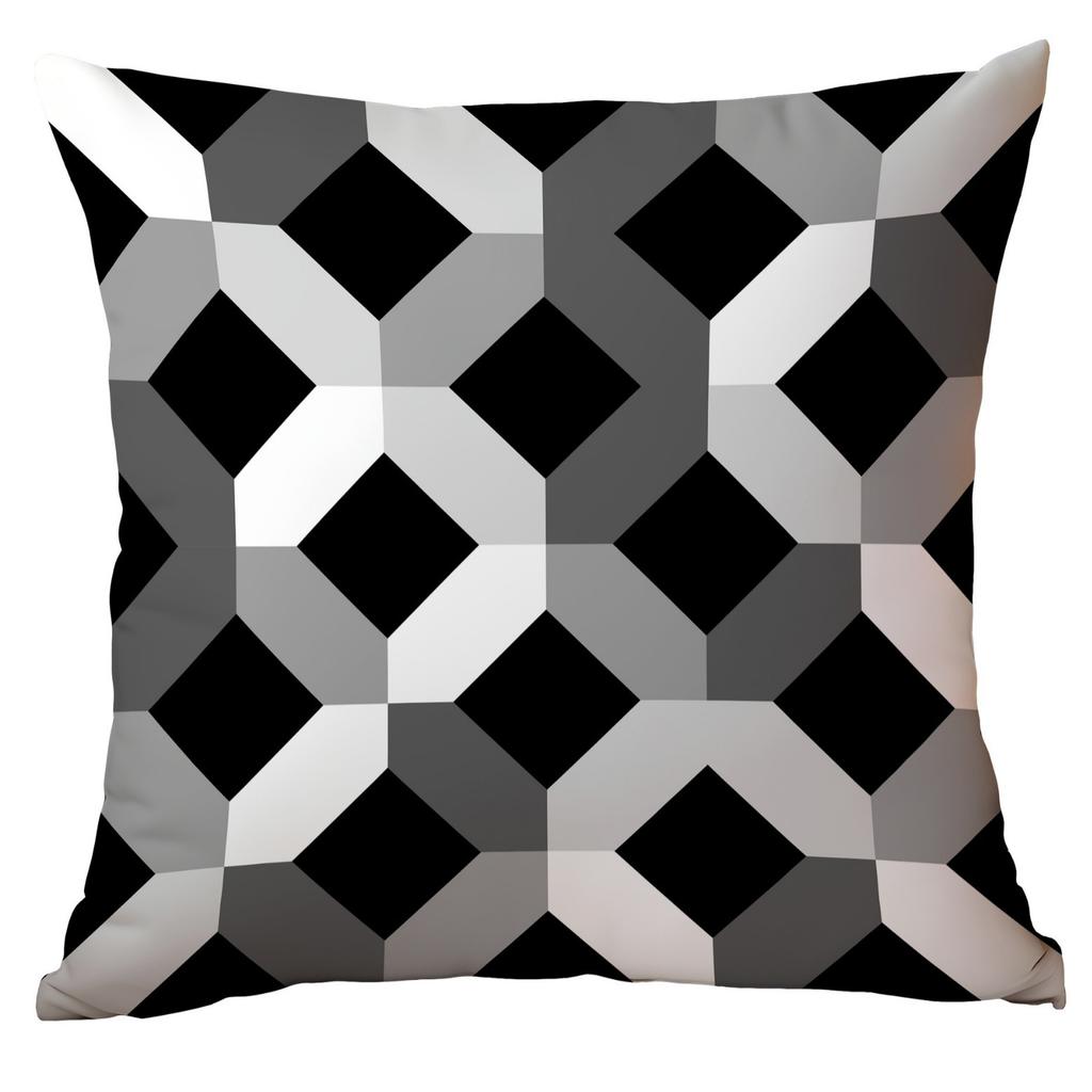 Polyester Colorful Geometric Pillow Case Combination Home Sofa Cushion Pillow Case