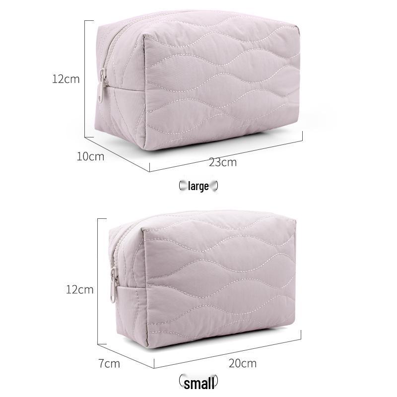 Multi-functional Lightweight Travel Makeup Bag with Large Capacity and Multi-layer Compartments