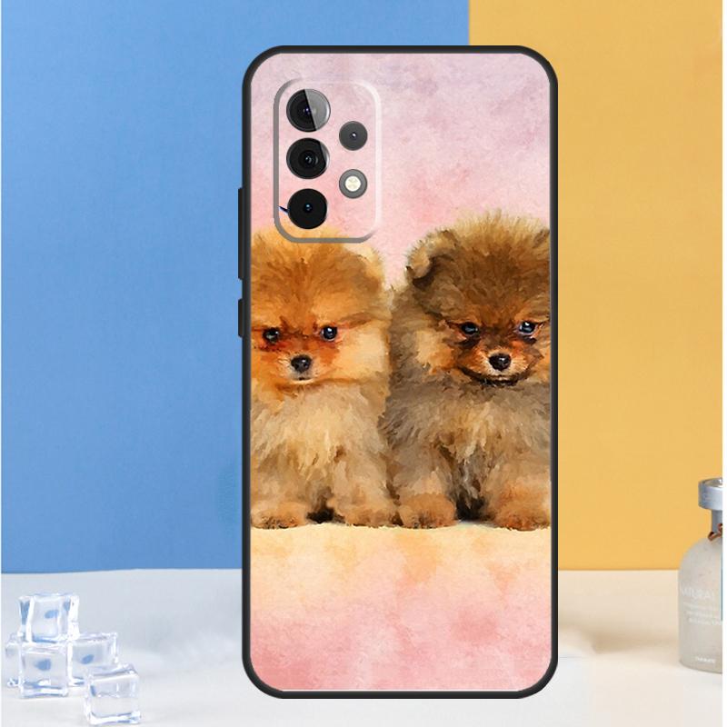 Cartoon Pomeranian Dog For Samsung Galaxy A13 A33 A53 A36 A26 A05 A06 A16 A54 A34 A14 A32 A52 A55 A35 A15 A56 Case