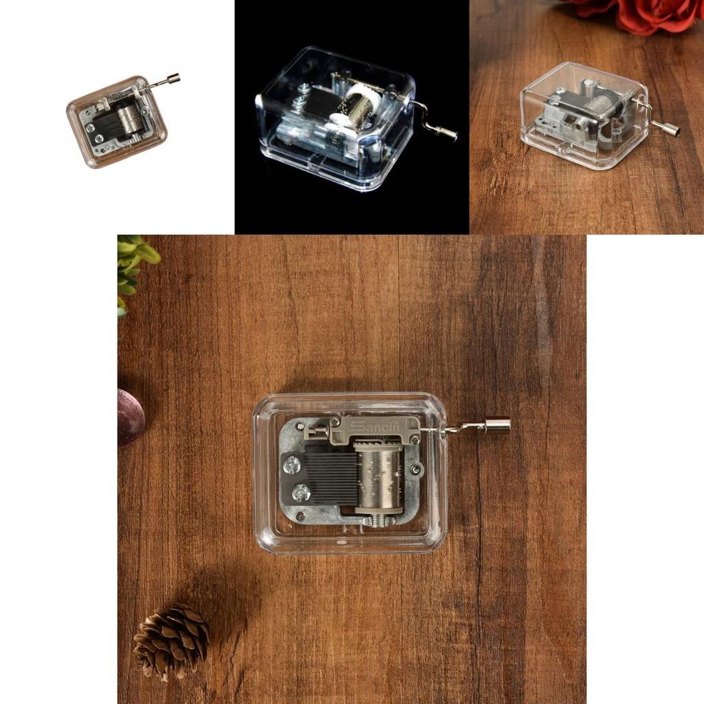 Minimalistische Acryl-Musikbox DIY-Spielzeug für Schüler und als Weihnachtsgeschenk