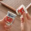 Fu teacup small cup household hospitality tea cup Chinese kung fu tea set ceramic master  single cup