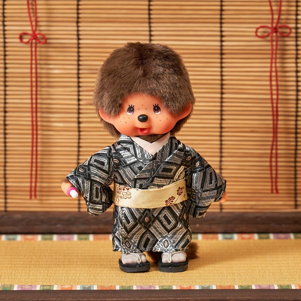 Oficiální Kyugetsu Originální Monchhichi Kimono Chlapec IPM-12-Z