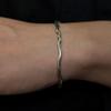 HARANG HR 237B_Silver Bangle Bracelet