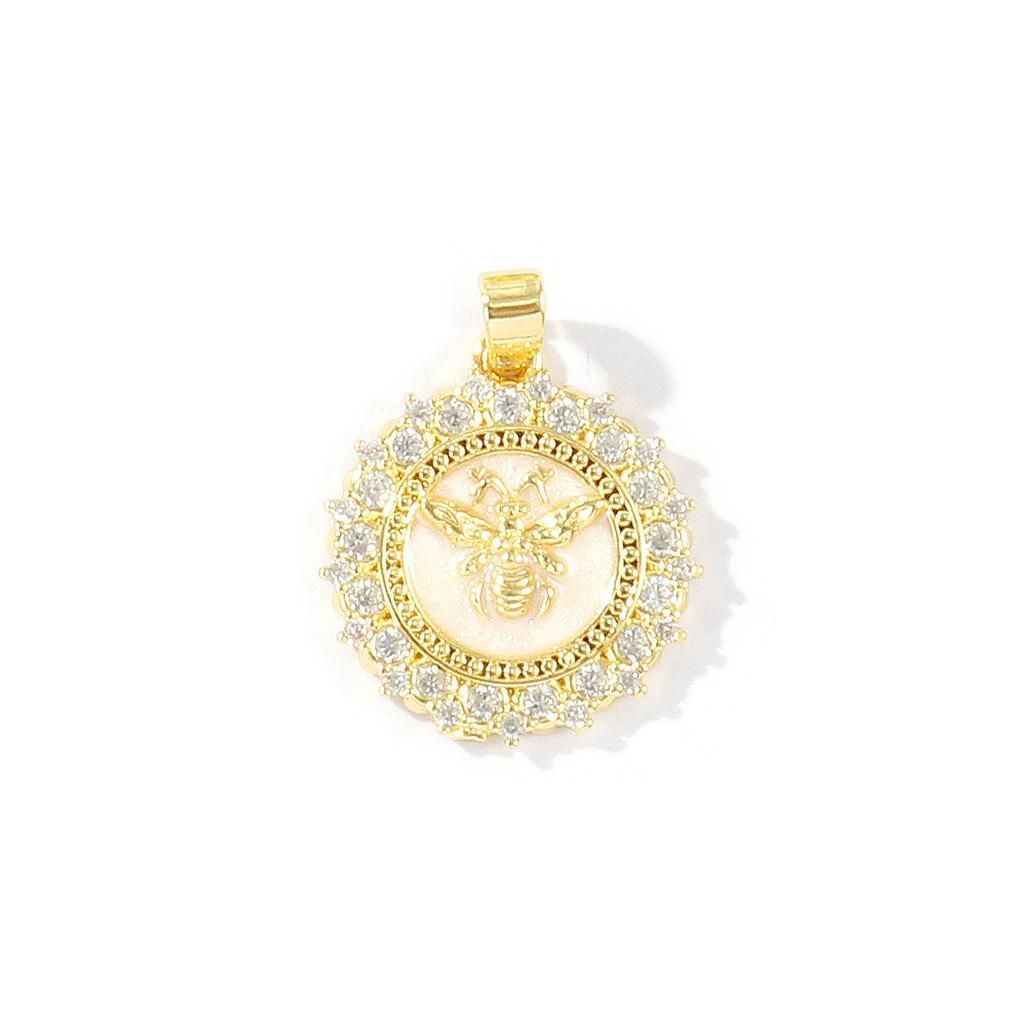 2 Pcs Cubic Zirconia Ocean Charms Turtle Lobster Crab Sun Gold Plated Enamel Micro Pave Brass Pendants For DIY Necklace Making
