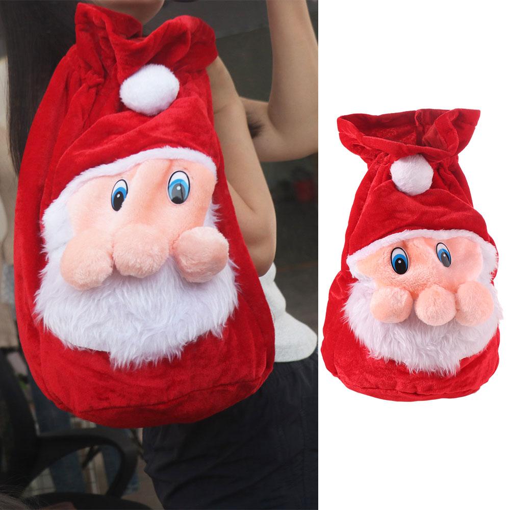 Velvet Christmas Gifts Bag Santa Claus Gifts Storage Pouch Exquisite Plush Candy Bags  Friends