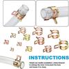 100Pcs Low Pressure Fuel Line Hose Clip Spring Driven Air Tube Clamp  for Automobiles