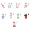 Vestidos de Boneca Roupas Chapéu de Bebê+Camiseta&Calções Brinquedo Adequado para Boneca Realista de 30cm Várias Cores Podem Escolher