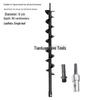 Spiral Earth Auger Drill Bit for Greenhouse, Pile Driving, and Engineering Projects