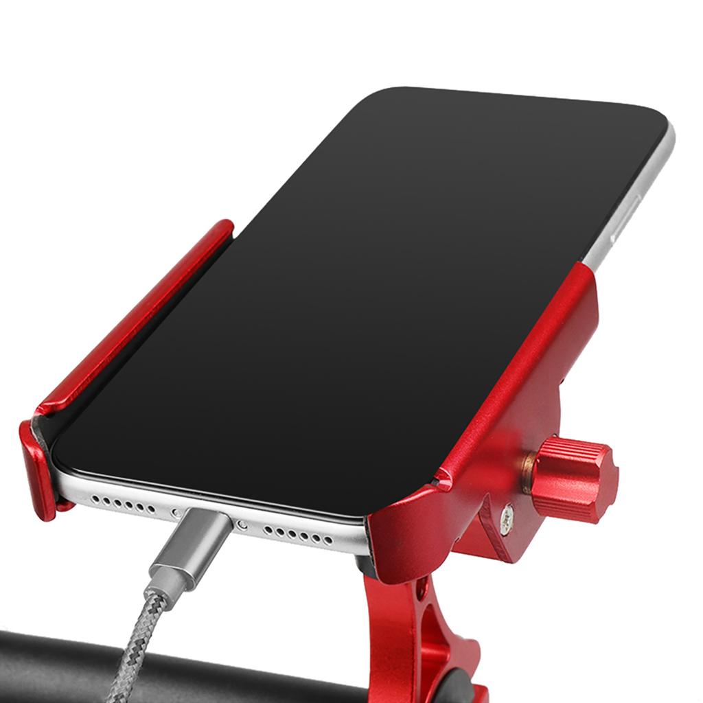 Heightened Aluminium Alloy Mobile Phone Holder 360 degrees Rotation Motorcycle Phone Mount Rear View Mirror Phone Bracket for Moun