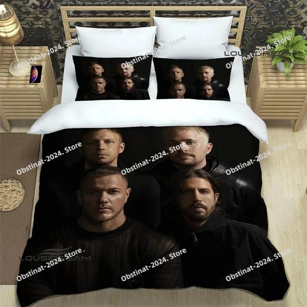 Rock Band Imagine Dragons Bedding Set Print With Pillowcase Bed Duvet Cover Soft Single Double Queen Super King Size Luxury Gift