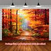 2D Plane, 1 Piece of Autumn Maple Leaf Path, Autumn Maple Leaf Path, Suitable for Weddings, Birthdays, Anniversaries