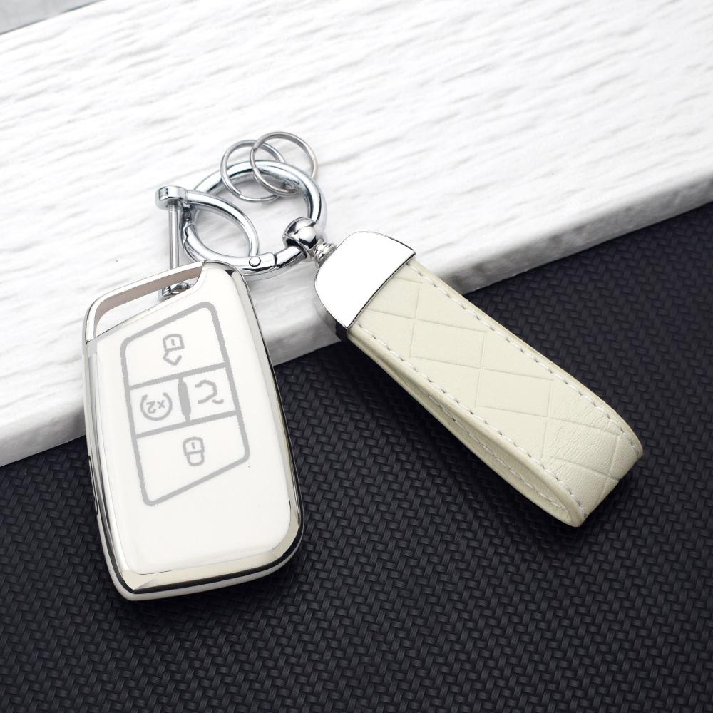 Anti-scratch TPU Car Key Case Cover for VW Volkswagen Passat B8 Magotan Golf Skoda Superb A7 Kodiaq Seat 5 Buttons Key Fob Shell