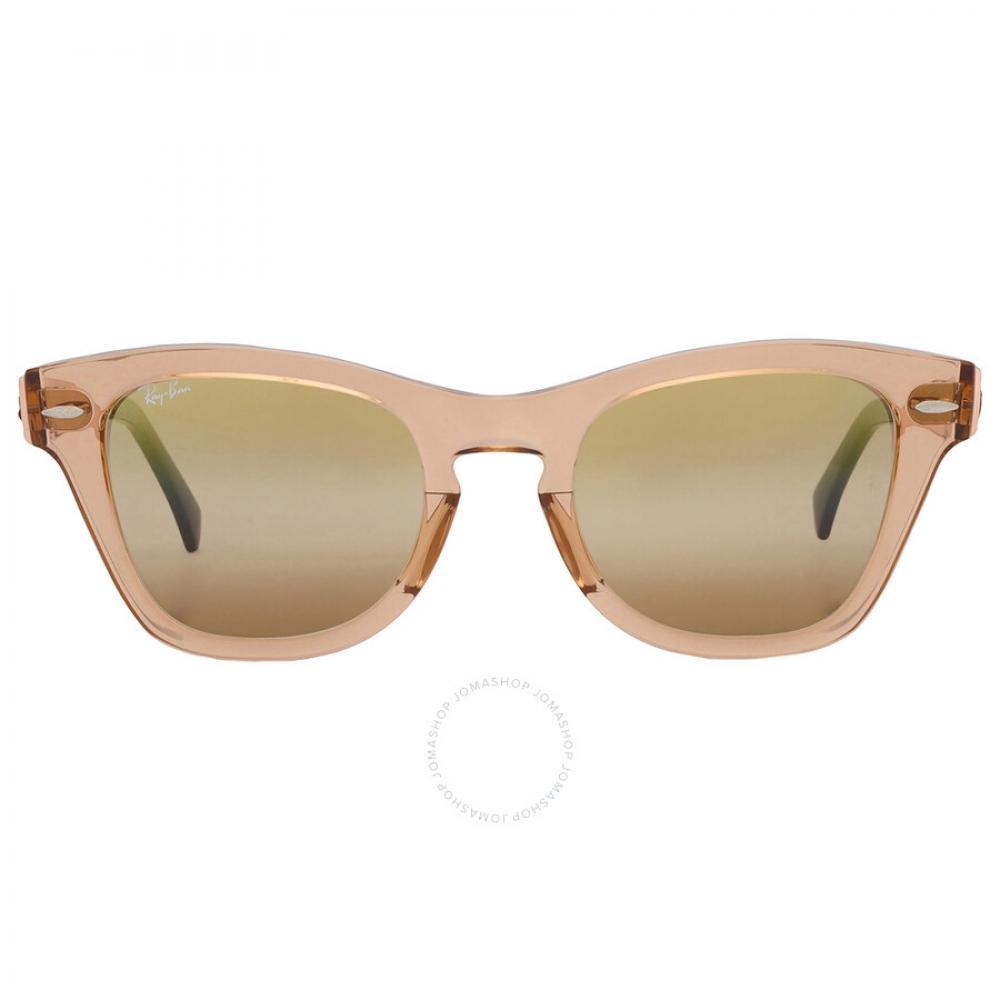 

Ray Ban Gold Gradient Mirror Square Unisex Sunglasses RB0707SM 6449G7 50