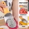 3 szt. Łyżki do owoców ze stali nierdzewnej Wielofunkcyjny nóż do krojenia mango i arbuza Krajalnica do awokado Obieranie separatora mięsa Narzędzia kuchenne