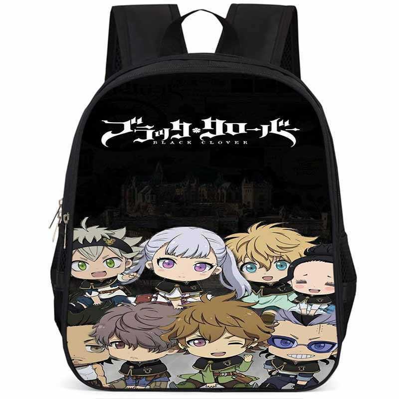 Sac à dos Black Clover 15 pouces Grande capacité Léger Tissu Oxford Pour Enfants
