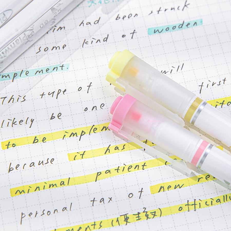 3pcs Double Ended Highlighter Pens Set Juicy & Light Color Marker for Reading Drawing Art Painting