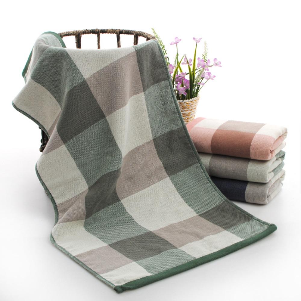 Pure cotton gauze strip towel soft and comfortable absorbent face towel 75*34 зелёный