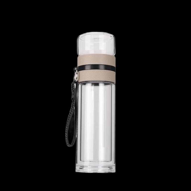Double Wall Glass Tea Infuser Bottle