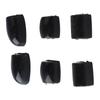 6Pcs Saxophone Key Risers Silicone Comfortable Cushioning Saxophone Finger Pad Sax Thumb Pad Black