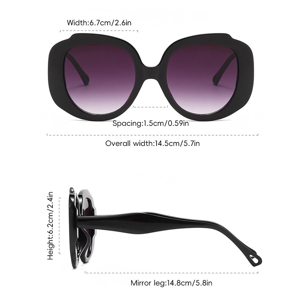 HD Modische Sonnenbrille Großes Gestell Farbverlauf UV-Schutz Sonnenbrille Für Autofahren Und Radfahren