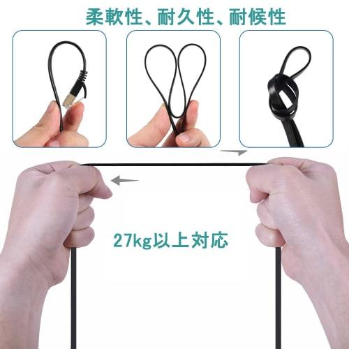 FOSTO Cat7 LAN Cable 3M Ethernet Cable Category 7 Flat Cable High Speed ??STP Nail Break Prevention RJ45 Commercial Outdoor Use for PS4 Xbox Modem Rou