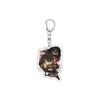 55MM Anime Attack on Titan Keychain Eren Jaeger/Mikasa Ackerman/Armin Arlert Key Chain Acrylic Model Plate Christmas Gifts