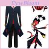 Hell Hotel Costume di Cosplay per Halloween Blitzo Uomo Donna Outfit Tuta da Cosplay Boss Estremo