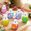 PVC Inflatable Easter Hare Festival Decoration for Garden Yard Tabletop Ceiling Easter Celebration Indoor and Outdoor