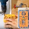 Hinge Boring Jig Kit with Builtin Level Bubble for Cabinet Door Installation 35mm Adjustable Hole Precision Tool