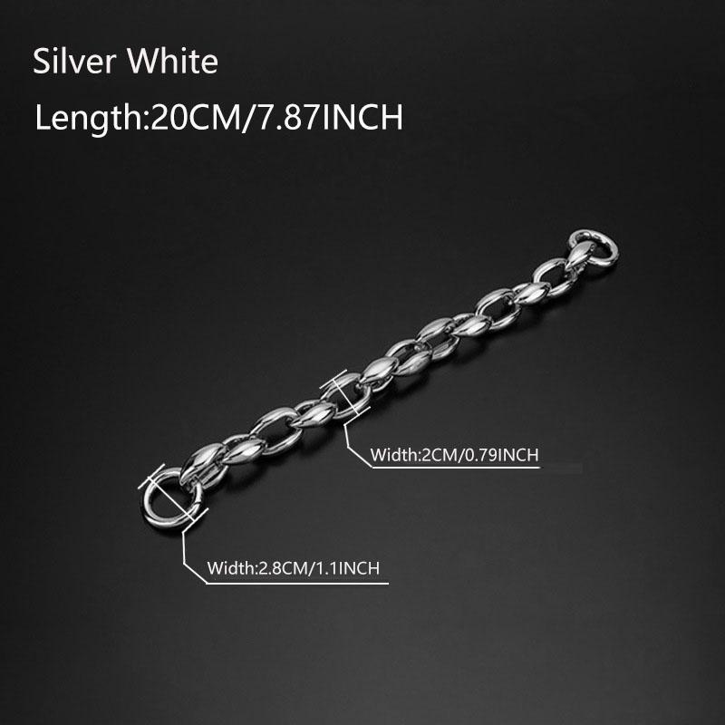 

20/40/60CM Plated Acrylic Purse Chain Strap Handbag Handles Diy Purse Replacement Chain For Shoulder Bag Handbags Straps