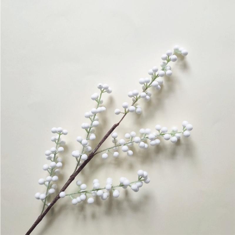 

5 Веток Рождественских Ягод, Имитация Плодов Акации Декоративная Цветочная Композиция Пена Маленькие Плоды Имитация Ягодных Веток Декоративные Искусственные Фрукты