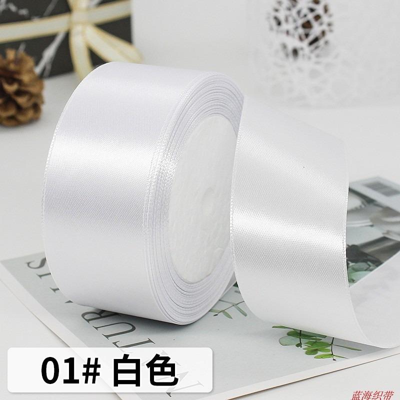 25Yards/Roll 40mm Silk Satin Ribbons for Clothing Satin Fabric Crafts Bow Handmade Gift Wrap Party Wedding DIY Decorative
