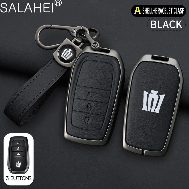 Zinc Alloy Car Key Case Cover Shell Holder For Toyota Corolla Prius RAV4 Crown Hilux Fortuner Camry Land Cruiser Prado CHR Altis