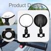 2 Pieces Bike Handlebar Mirror Handlebars Mounted Sturdy Ajustable Rear View Mirrors Rearview