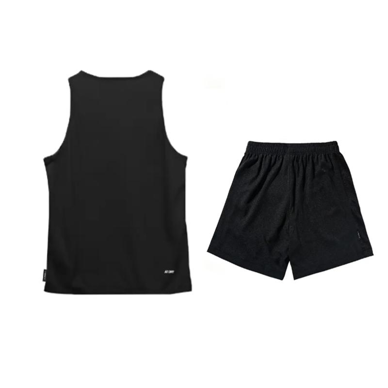 Li-Ning Summer Mens Breathable Quick-Dry Fashion Comfortable Lightweight Skin-Friendly Sweat-Wicking Casual Sports Suit Men suit YVSW029-2+YATV113-1