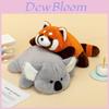 Plush Raccoon Koala Pillow Toy With Soft Fabric For Kid Comfort And Napping