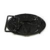 Oval Tribal Bull Skull Belt Buckle - Warrior Design, 3.8cm Personalized Smooth Buckle